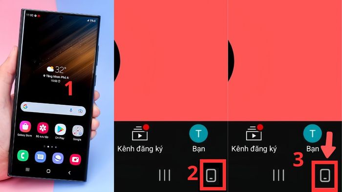 Hướng dẫn chi tiết cách xoay màn hình Samsung bằng nút điều khiển